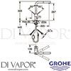 Grohe 32454000 Mixer Spare Diagram