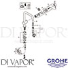 Grohe 32455000 Mixer Spare Tech Diagram