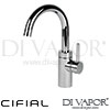 Cifial 32455TH KT06 Kitchen Tap with Swivel Spout Spare Parts