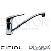 Cifial Nova Podium Single Lever Kitchen Tap Swivel Spout Spare Parts