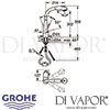 Grohe 32553000 Zedra Single-Lever Sink Mixer Tap Dimension