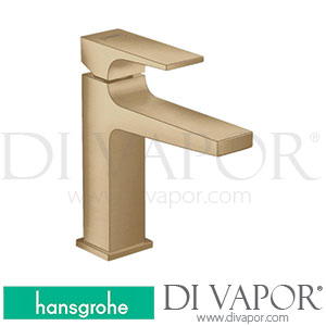 Hansgrohe 32584149 Metropol Single Lever Basin Mixer 110 with Lever Handle and Push-Open Waste Set 2 Ticks >04/20 Spare Parts