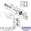 Grohe 32590001 Mixer Spare Tech Diagram