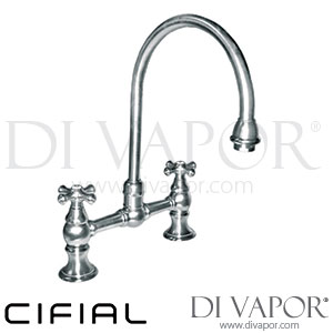 Cifial 32607EDQ625 Edwardian Kitchen Mixer with Swivel Spout 2F Spare Parts