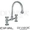 Cifial Edwardian Kitchen Mixer Swivel Spout 2F Spare Parts