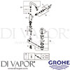 Grohe 32628BE1 Mixer Spare Diagram