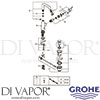 Grohe 32628DL1 GEN1 Mixer Spare Diagram