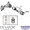 Grohe 32635000 Mixer Spare TEch Diagram