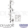 Grohe 32805000 Mixer Spare Tech Diagram