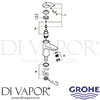 Grohe 32809000 Spare Tech Diagram