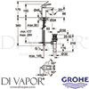 Grohe 32814000 Mixer Spare Diagram