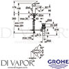 Grohe 32819000 Mixer Spare Diagram