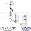 Grohe 32825000 Mixer Spare Diagram