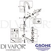 Grohe 32830000 Mixer Spare Diagram