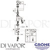 Grohe 32851000 Mixer Spare Tech Diagram