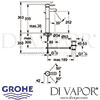 Grohe Essence Single-Lever Basin Mixer XL-Size Dimensions