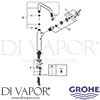 Grohe 32901GL1 Mixer Spare Diagram