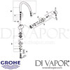 Grohe Minta Single-Lever Sink Mixer Spare Parts