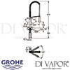 Grohe K7 Supersteel Single-Lever Sink Mixer Tap Dimensions