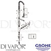 Grohe 32951000 Mixer Spare Tech Diagram