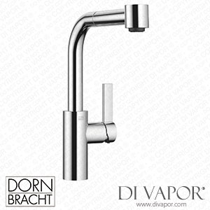 Dornbracht 33 870 790-000010 Elio Single-Lever Mixer with Pull-Out Spout with Spray Function - Chrome Spare Parts