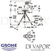 Grohe Europlus Single-Lever Basin Mixer Dimensions