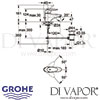 Grohe Eurodisc Mono Basin Mixer Tap Dimensions