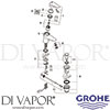 Grohe 33190001 Mixer Spare Diagram