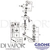 Grohe 33190002 Mixer Spare Diagram