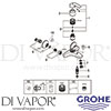 Grohe 33300002 Mixer Spare Diagram