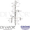 Grohe 33312000 Mixer Spare Tech Diagram