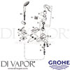 Grohe 33395002 Mixer Spare Diagram