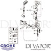 Grohe Eurostyle Cosmopolitan Single Lever Bath Shower Mixer Spares