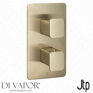 JTP Hix Brushed Brass Twin Outlet Thermostatic Concealed Shower Valve - 33671BBR Spare Parts