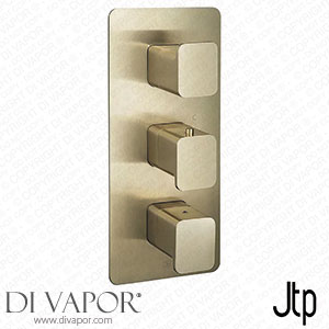 JTP Hix Brushed Brass Twin Outlet Thermostatic Concealed Shower Valve Vertical - 33690BBR Spare Parts