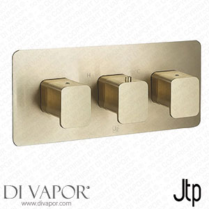 JTP Hix Brushed Brass Triple Outlet Thermostatic Concealed Shower Valve Horizontal - 33692BBR Spare Parts