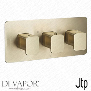 JTP Hix Brushed Brass Twin Outlet Thermostatic Concealed Shower Valve Horizontal - 33693BBR Spare Parts