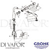 Grohe 33893000 Mixer Spare Tech Diagram