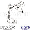 Grohe 33893DC0 Mixer Spare Tech Diagram