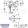 Grohe Eurostyle Single-Lever Sink Mixer Kitchen Tap Dimensions