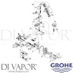 Grohe 34 556 Grohmaster Grohtherm 3000 BIV Shower Spare Parts