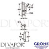 Grohe 34153004 Mixer Spare Diagram