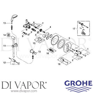 Grohe 34162 Grohmaster Grohtherm 1000 Shower Spare Parts