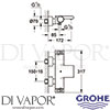 Grohe 34174001 Mixer Spare Diagram