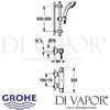 Grohe Grohtherm 3000 Thermostat Shower Mixer Dimensions