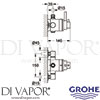 Grohe 34222000 Mixer Spare Diagram