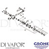 Grohe 34222000 Mixer Spare Tech Diagram