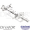 Grohe 34224000 Mixer Spare Tech Diagram