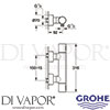 Grohe 34274000 Mixer Spare Diagram