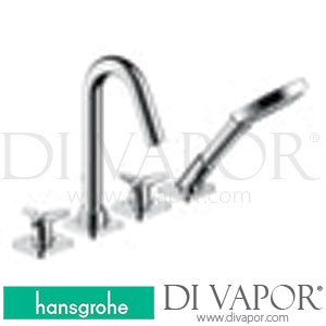 Hansgrohe 34446000 AXOR Citterio M 4-Hole Rim Mounted Bath Mixer with Star Handles and Escutcheons 06/13 - 12/16 Spare Parts